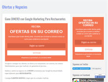 Tablet Screenshot of ofertasynegocios.com